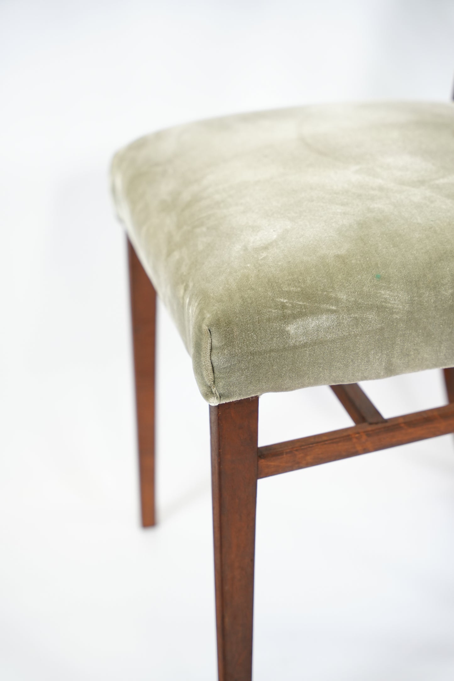 Suede Dining Room Chair Pair