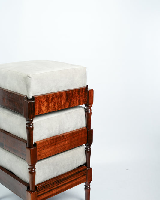 Vintage Set of Stacking Footstools