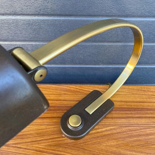 1960s Brass & Cast Iron German Lamp