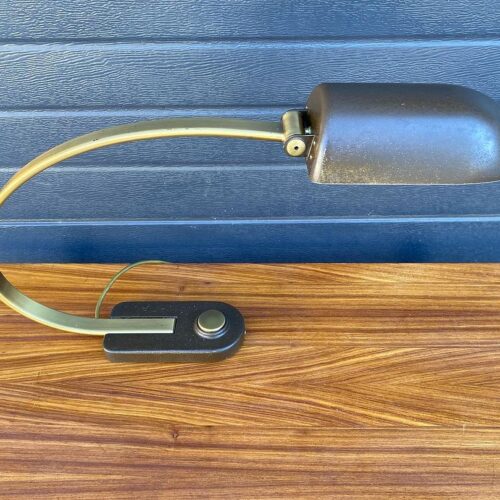 1960s Brass & Cast Iron German Lamp