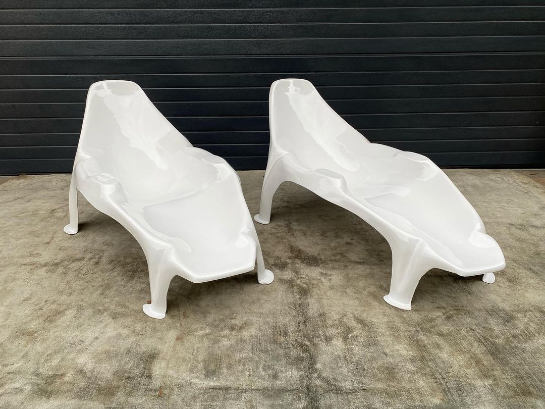 Mid Century Modern Pool Lounger