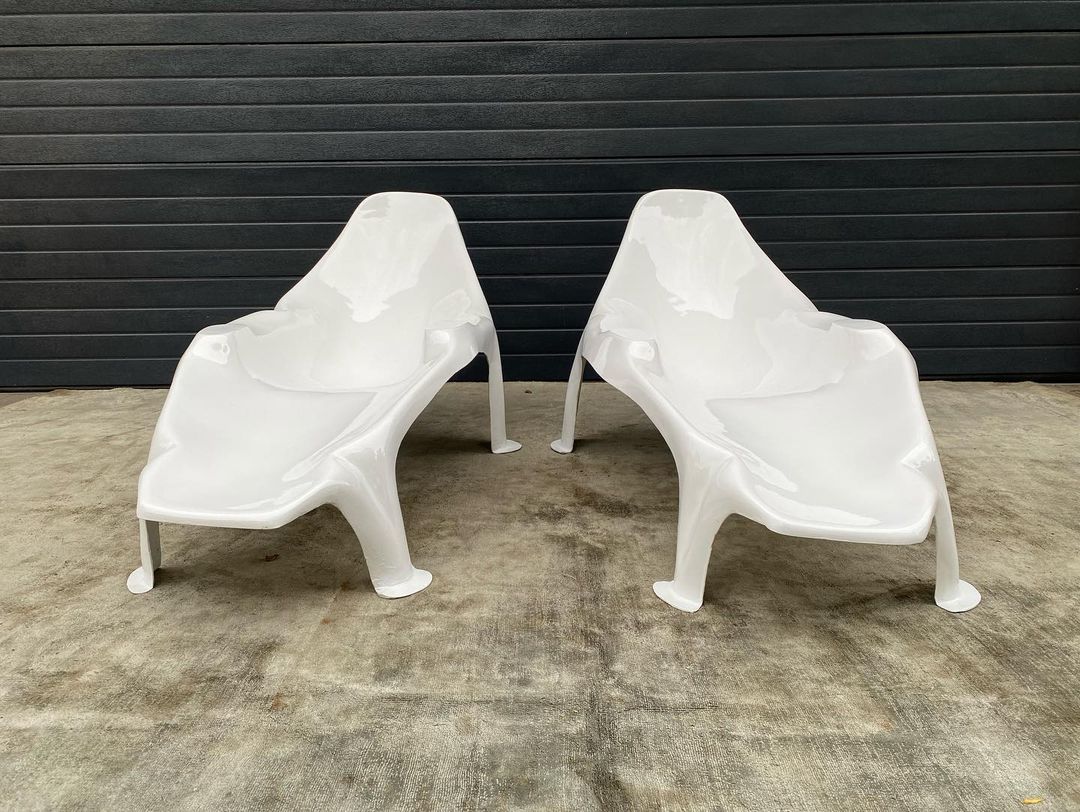 Mid Century Modern Pool Lounger