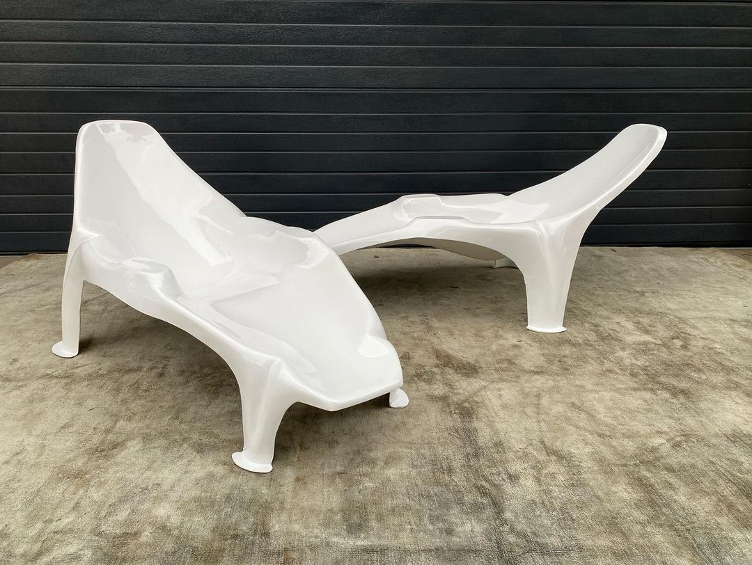 Mid Century Modern Pool Lounger