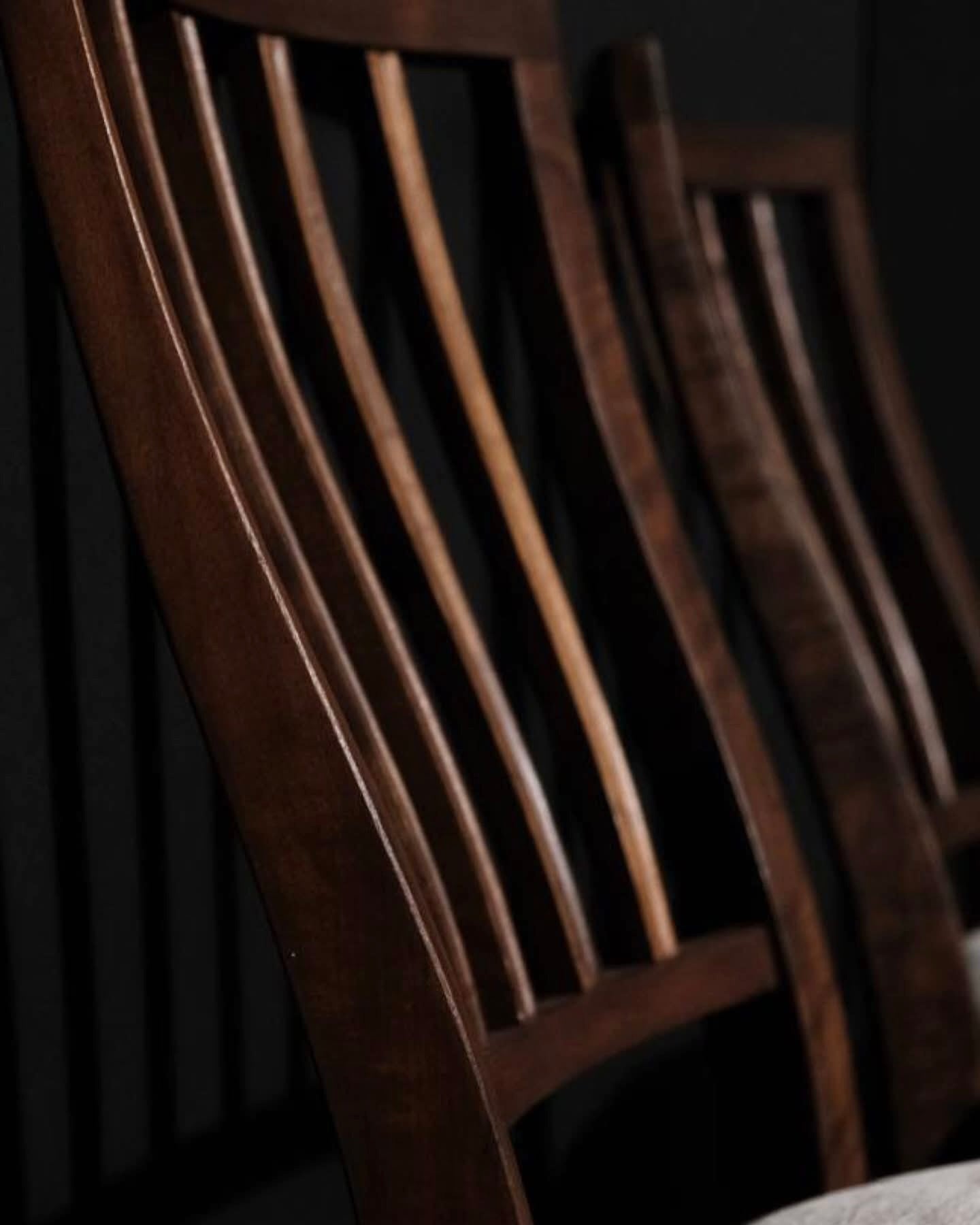 Suede Dining Room Chair Pair