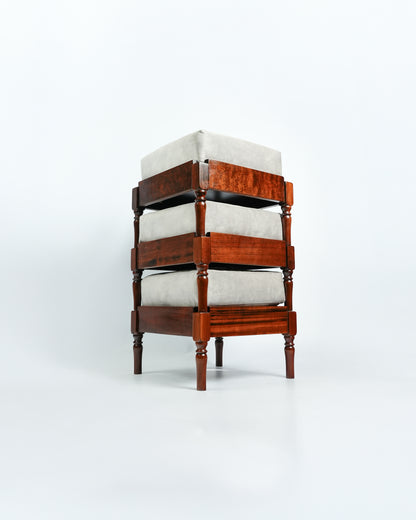 Vintage Set of Stacking Footstools