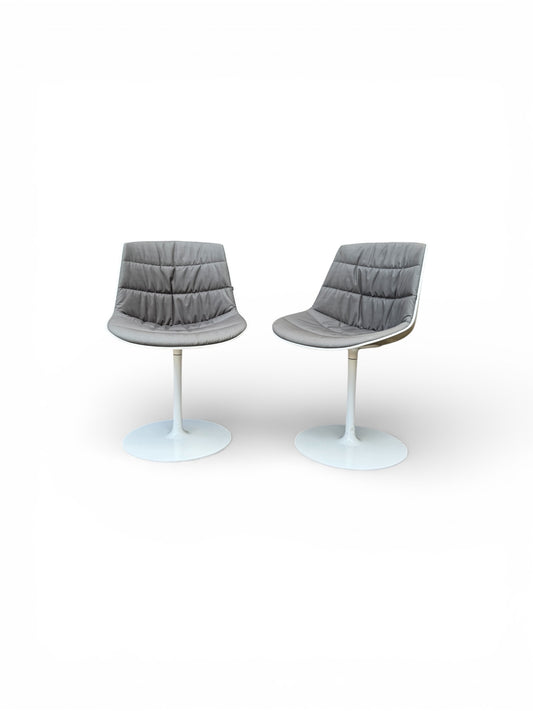 Retro inspired Italian made swivel chair (pair)