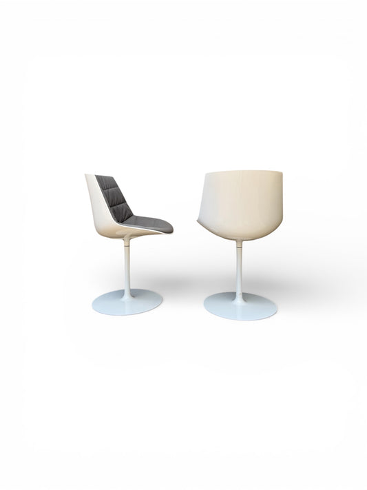 Retro inspired Italian made swivel chair (pair)