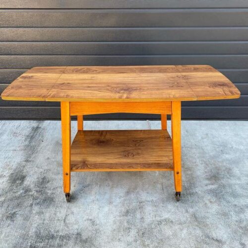 Mid Century Drop Leaf Drinks Trolley