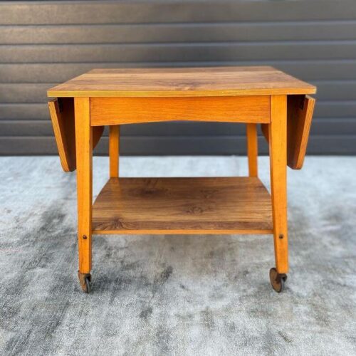 Mid Century Drop Leaf Drinks Trolley