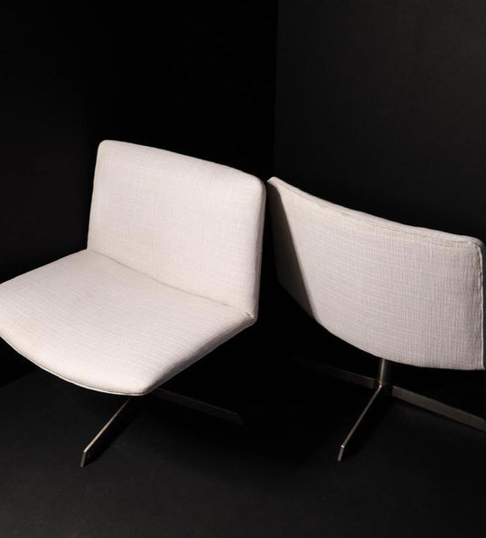 Retro Swivel Chair Pair