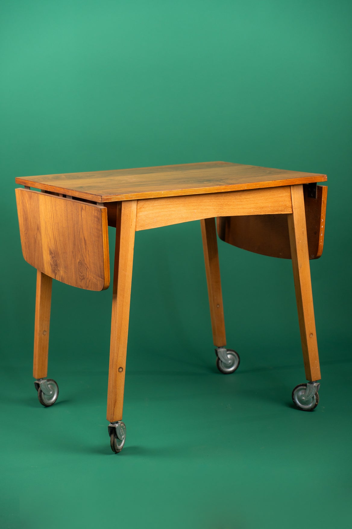 Mid-Century Drop-Leaf Drinks Trolley
