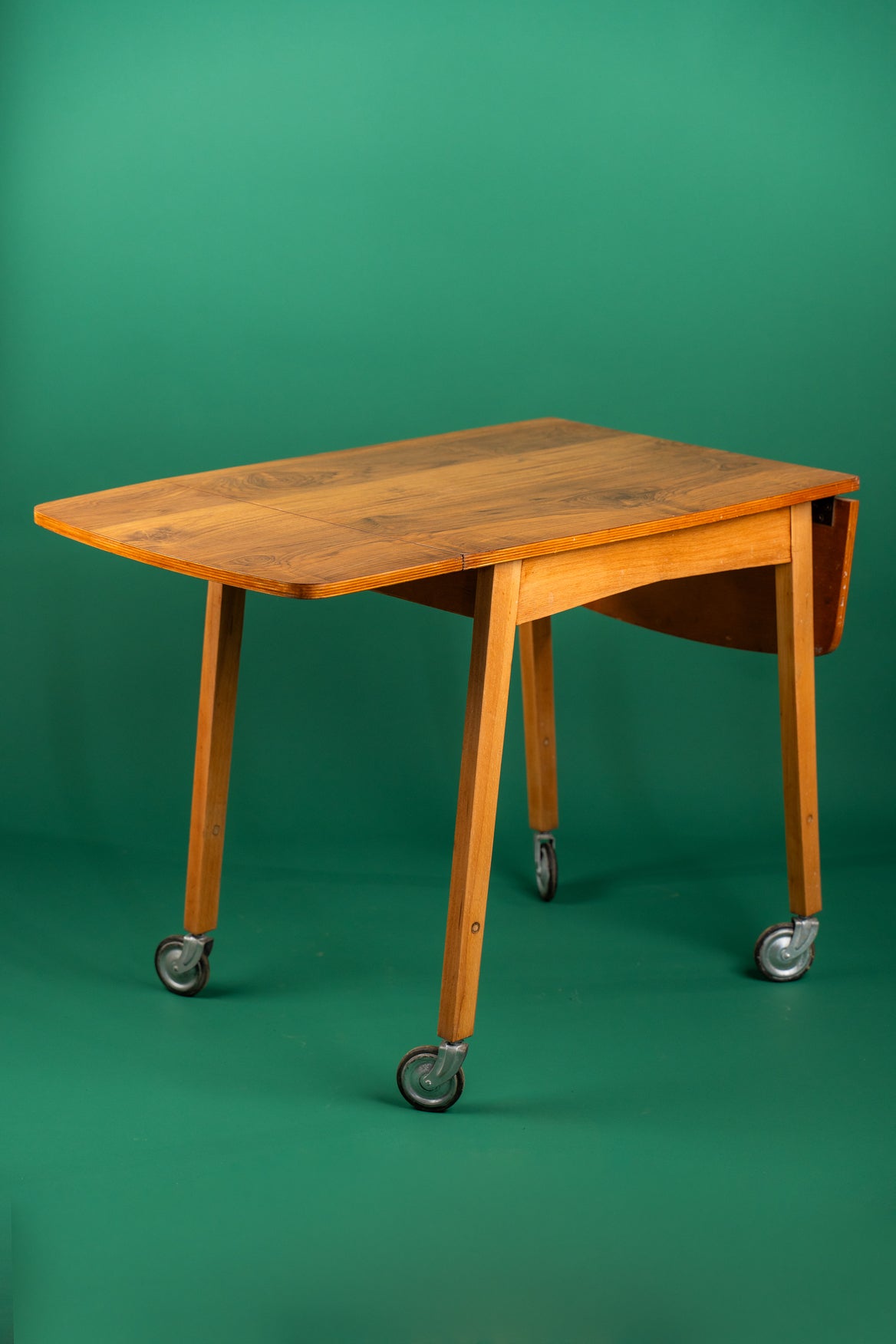 Mid-Century Drop-Leaf Drinks Trolley - Image 4