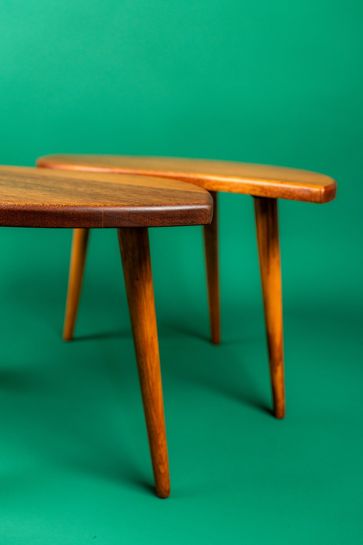 Mid-Century Leaf-Shaped Side Tables