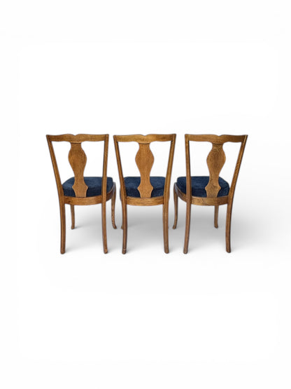 Solid Oak Dining Room Chairs (Set of 6)