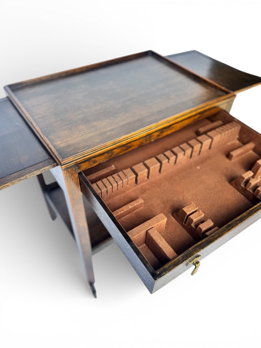 Mid-Century Drinks Trolley with Drawer & Undershelf