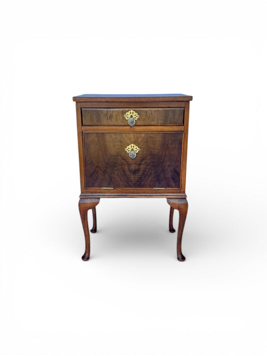 Early 20th-Century Drop-Front Bedside Cabinet