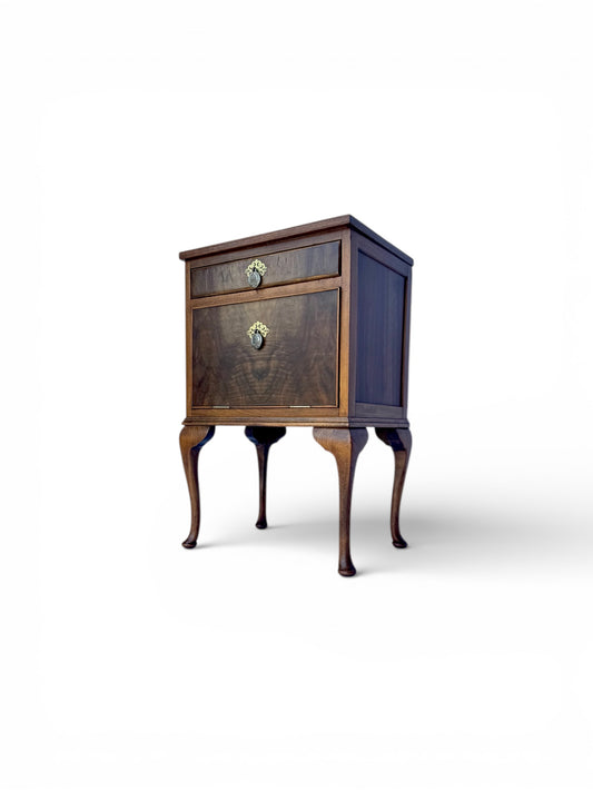 Early 20th-Century Drop-Front Bedside Cabinet